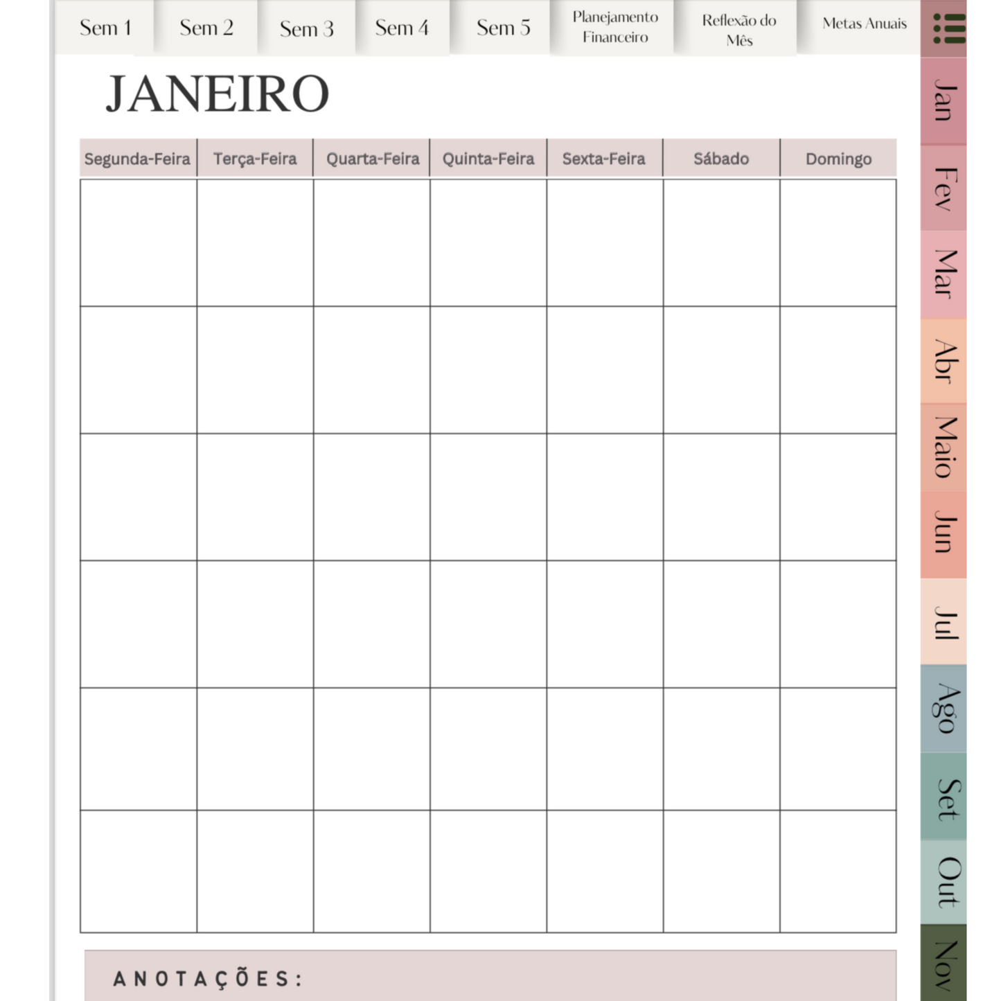 The Planner - Seu Planejador Digital Diario